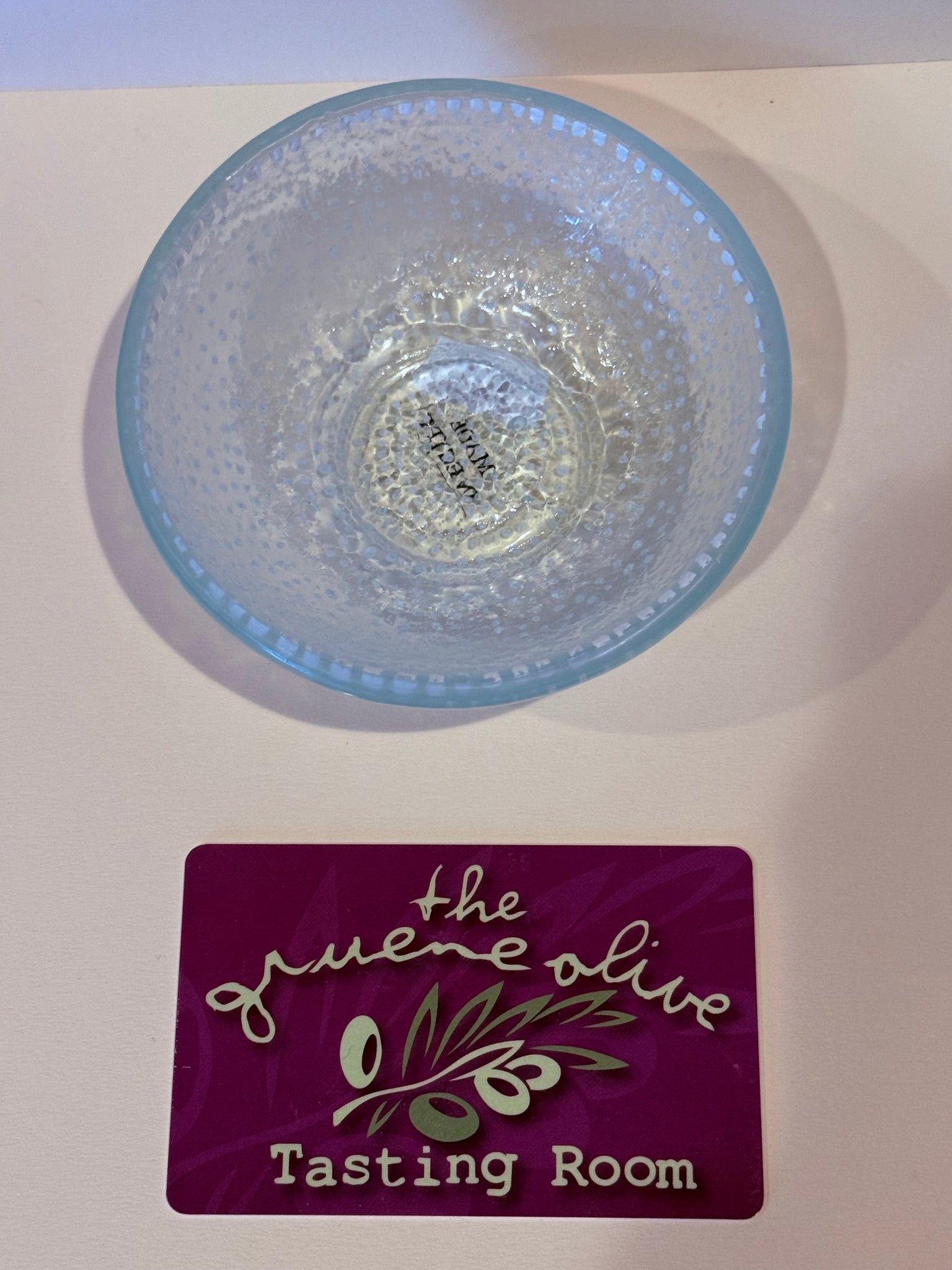 Handmade glass bowl 9cmx4cm