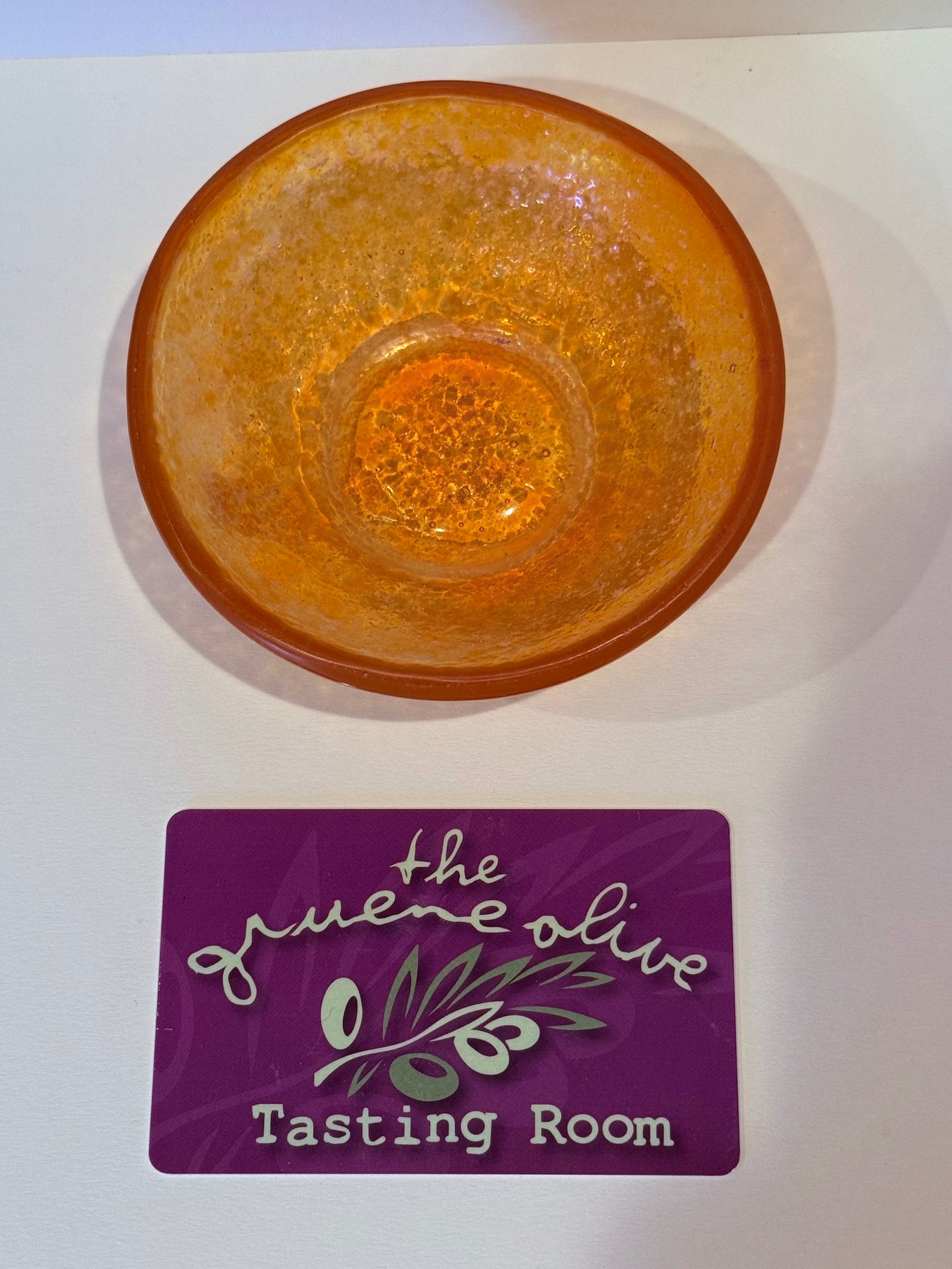 Handmade glass bowl 9cmx4cm