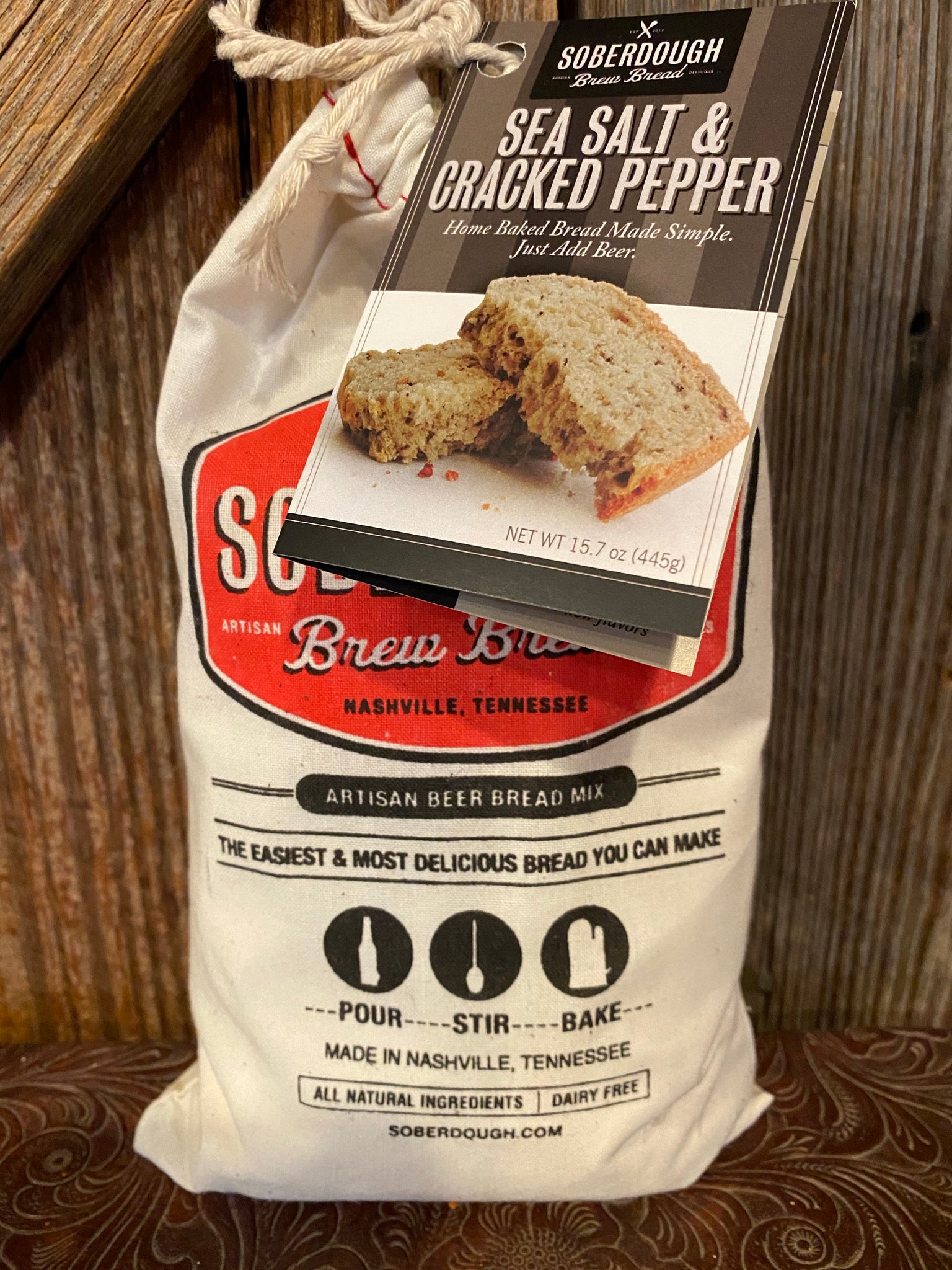 Soberdough Bread Sea Salt Cracked Pepper